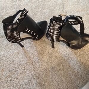 Black Studded Ankle Boots